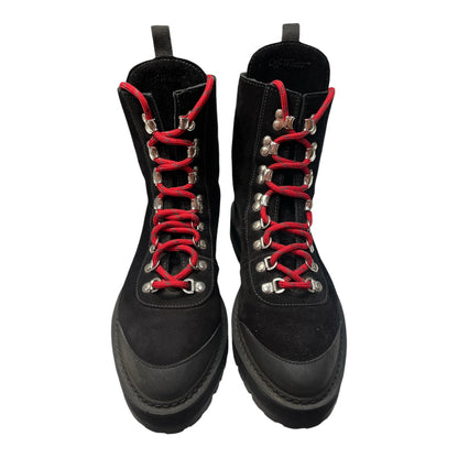 OFF-WHITE Black & Silver Leather Hiking Boot - Moda Consignment