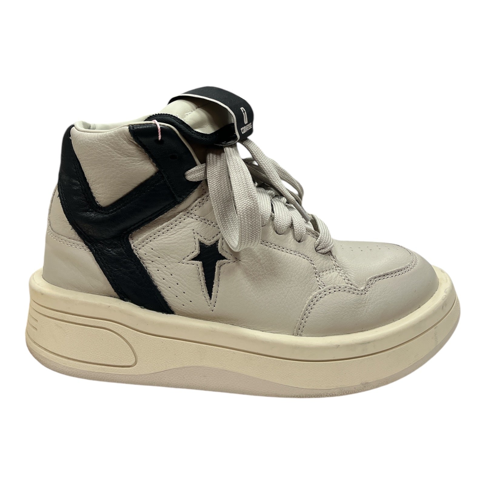 CONVERSE Rick Owens x DRKSHDW TURBOWPN Mid 'Oyster Black' - Moda Consignment