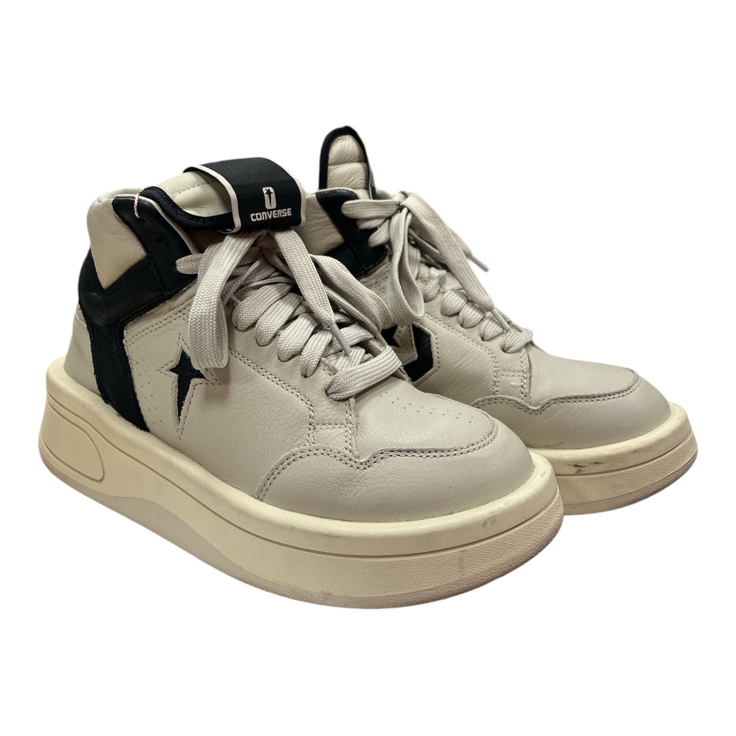 CONVERSE Rick Owens x DRKSHDW TURBOWPN Mid 'Oyster Black' - Moda Consignment