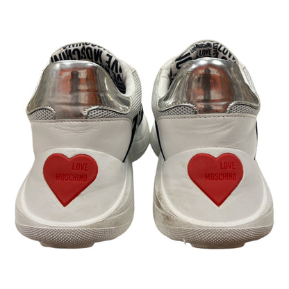 LOVE MOSCHINO Love Heart Logo-band Sneakers - Moda Consignment