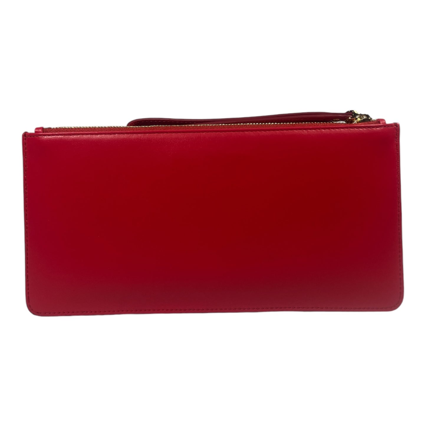 SALVATORE FERRAGAMO Laser Cut Leather Clutch - Moda Consignment