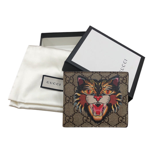 GUCCI GG Supreme Tiger Printed Wallet - Moda Consignment