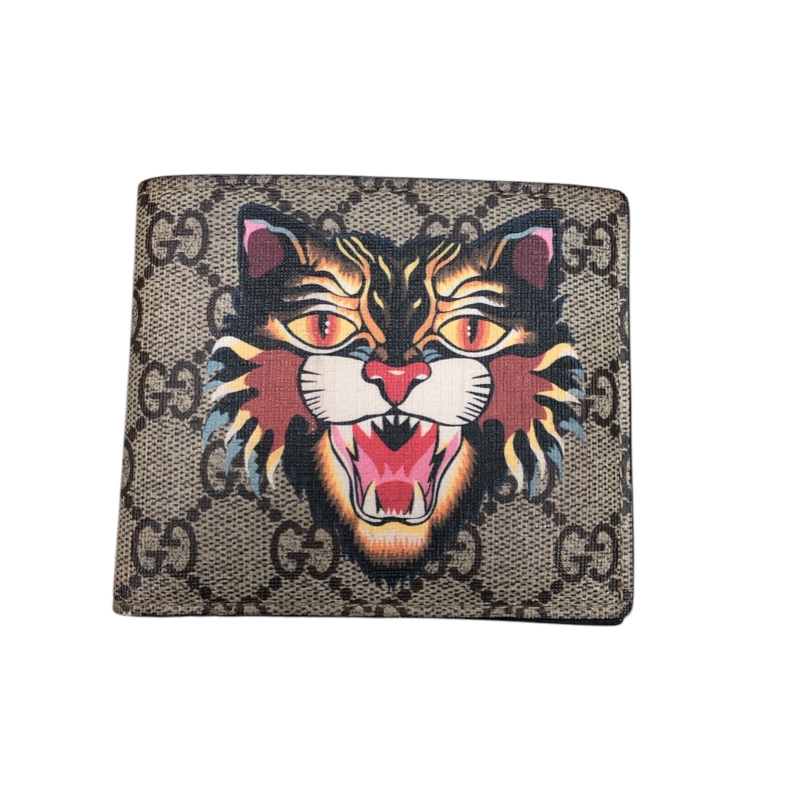 GUCCI GG Supreme Tiger Printed Wallet - Moda Consignment