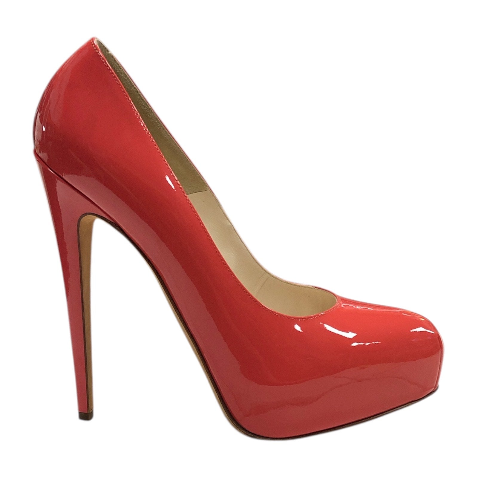 BRIAN ATWOOD Orange Patent Leather Heels - Moda Consignment
