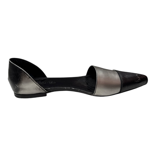 LEATHER BALLET FLATS JIL SANDER BLACK