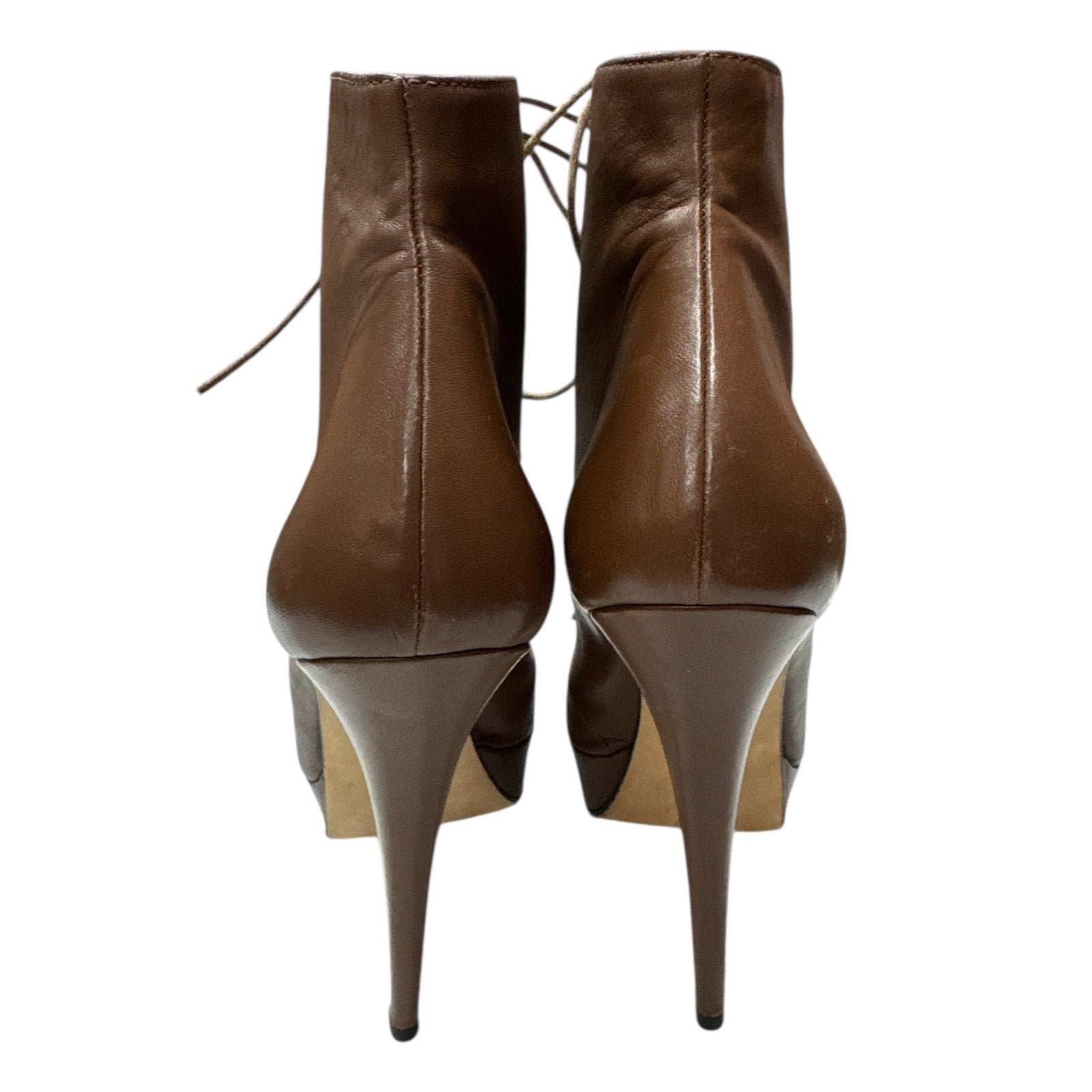 ABEL MUNOZ Leather lace up stiletto boot - Moda Consignment