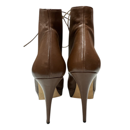 ABEL MUNOZ Leather lace up stiletto boot - Moda Consignment