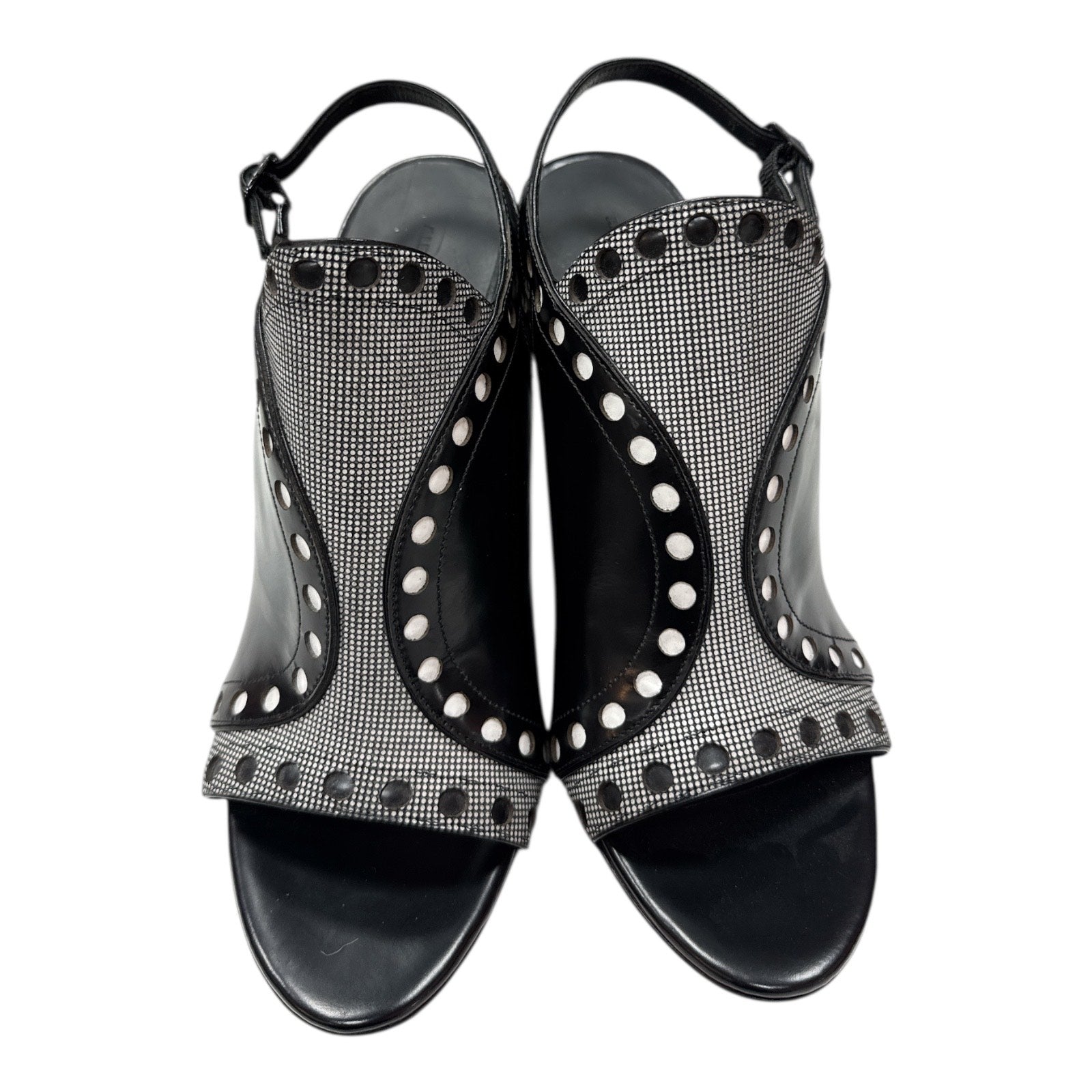ALEXANDER WANG NATALYA Perforated leather sandals - Moda Consignment