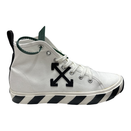 OFF-WHITE Mid Top Vulcanized Canvas White Black