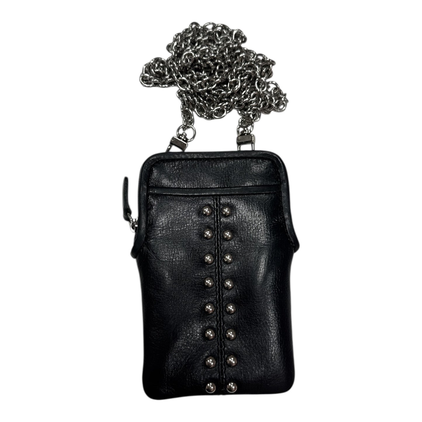 BLACK LEATHER CROSSBODY Wallet Bag - Moda Consignment