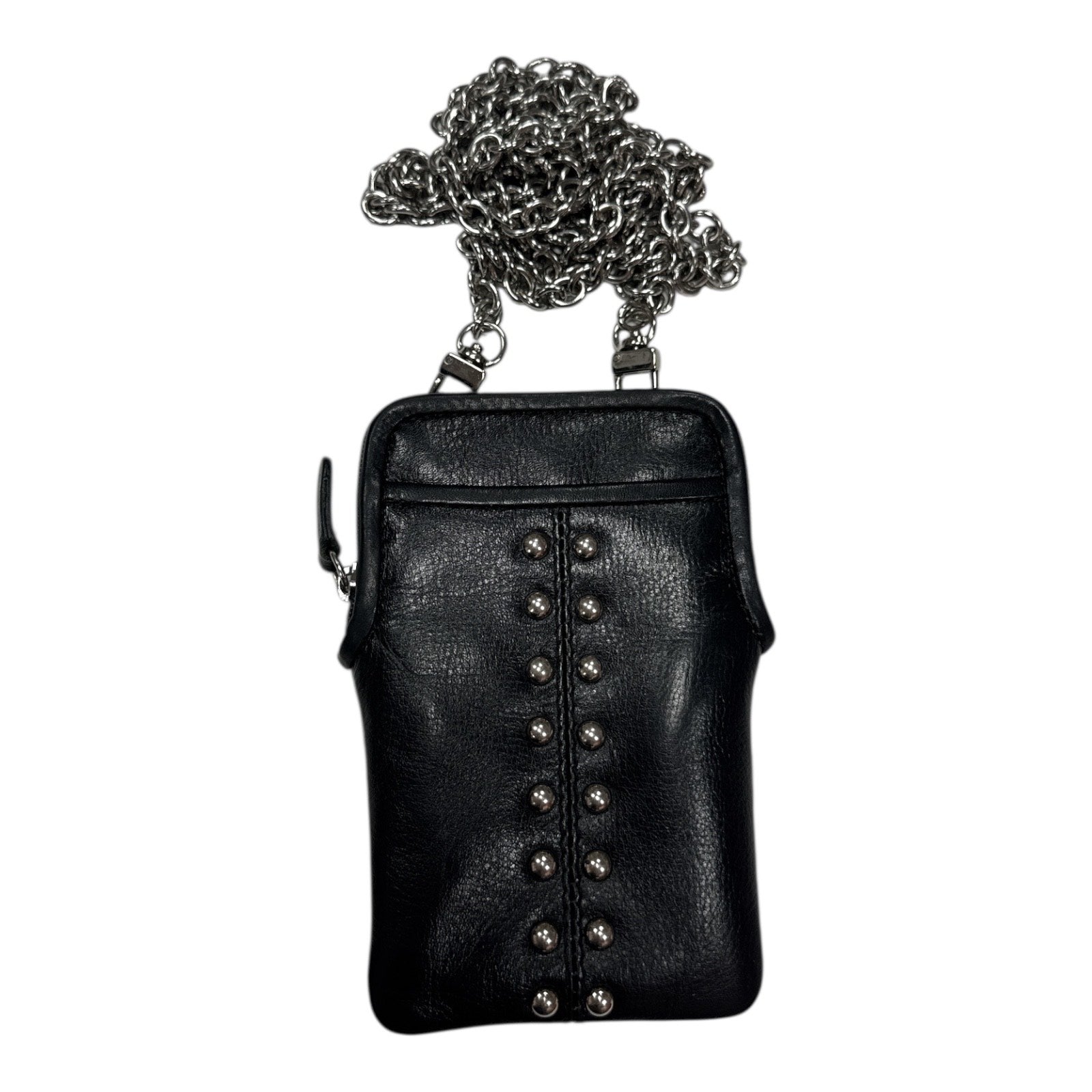 BLACK LEATHER CROSSBODY Wallet Bag - Moda Consignment