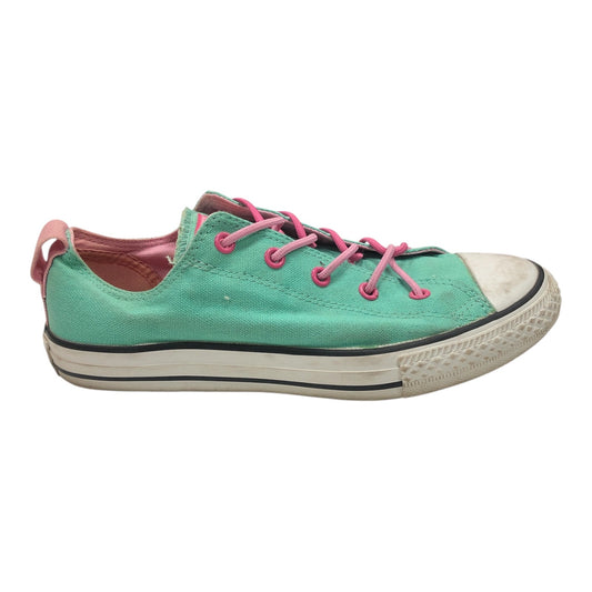 CONVERSE All Star Mint Green And Pink Low Top Sneakers - Moda Consignment