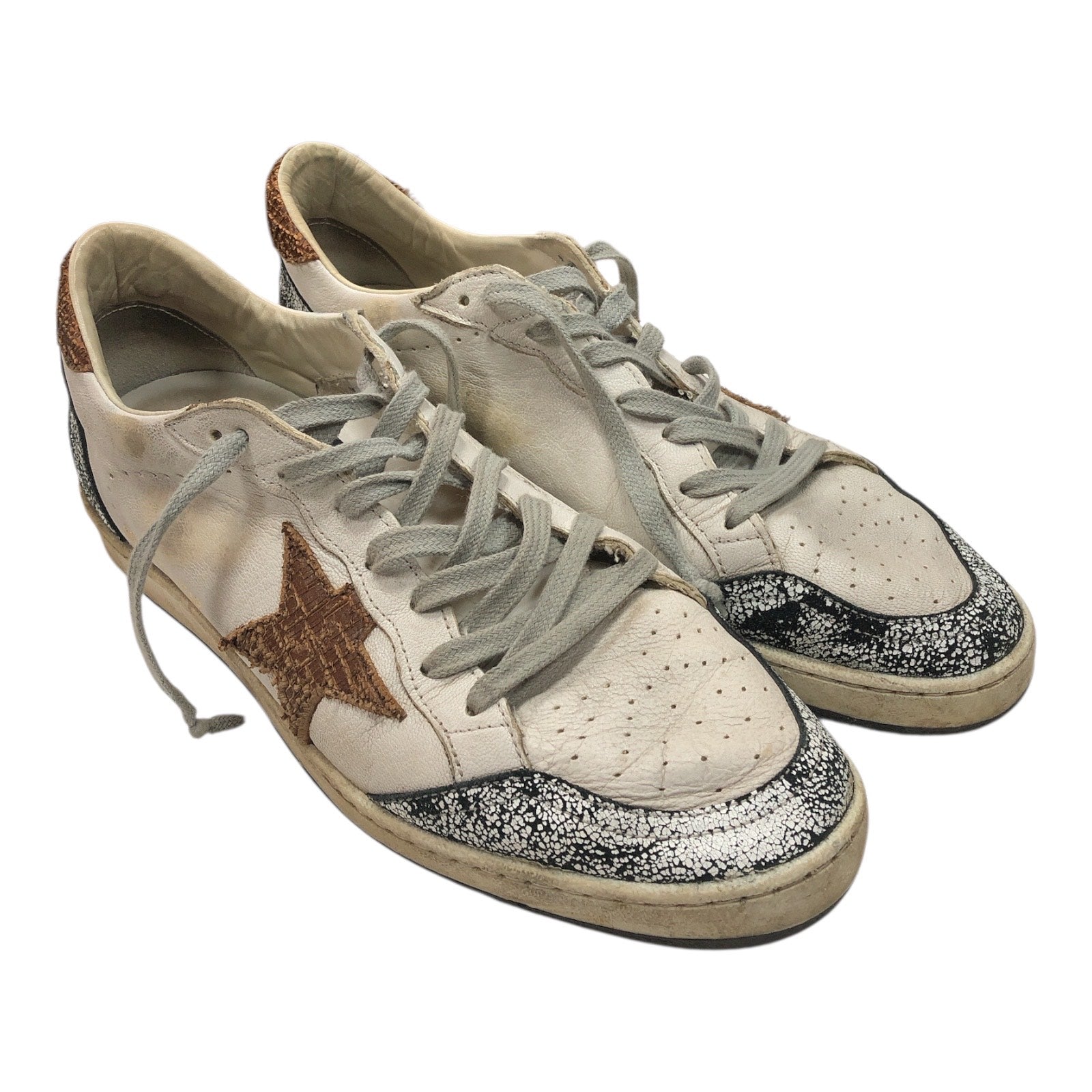 GOLDEN GOOSE Ballstar Sneaker Brown Star - Moda Consignment
