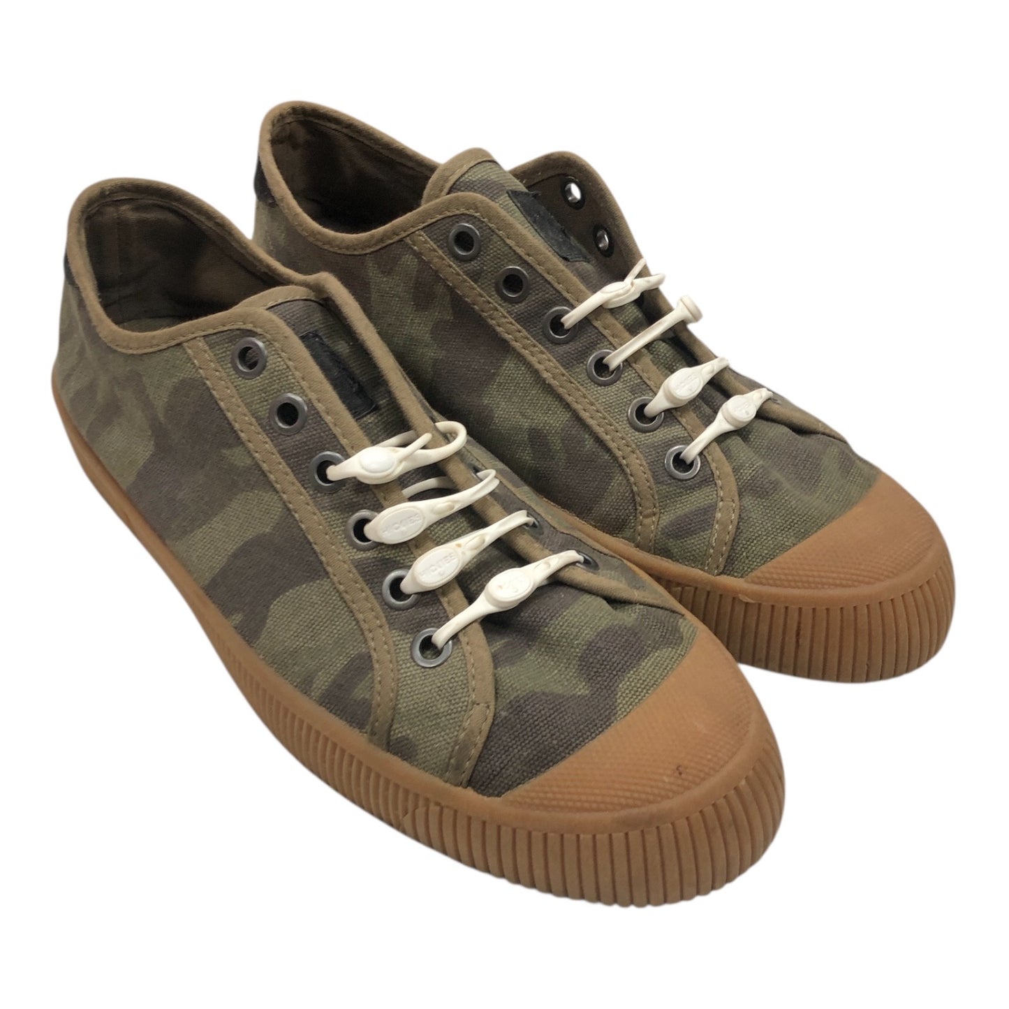 BERSHKA Low Top Camo Print Sneakers - Moda Consignment