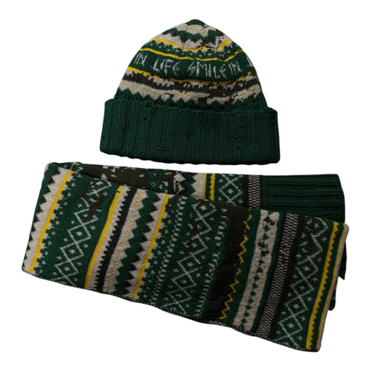 DIESEL KNIT BEANIE AND SCARF SET - Moda Consignment
