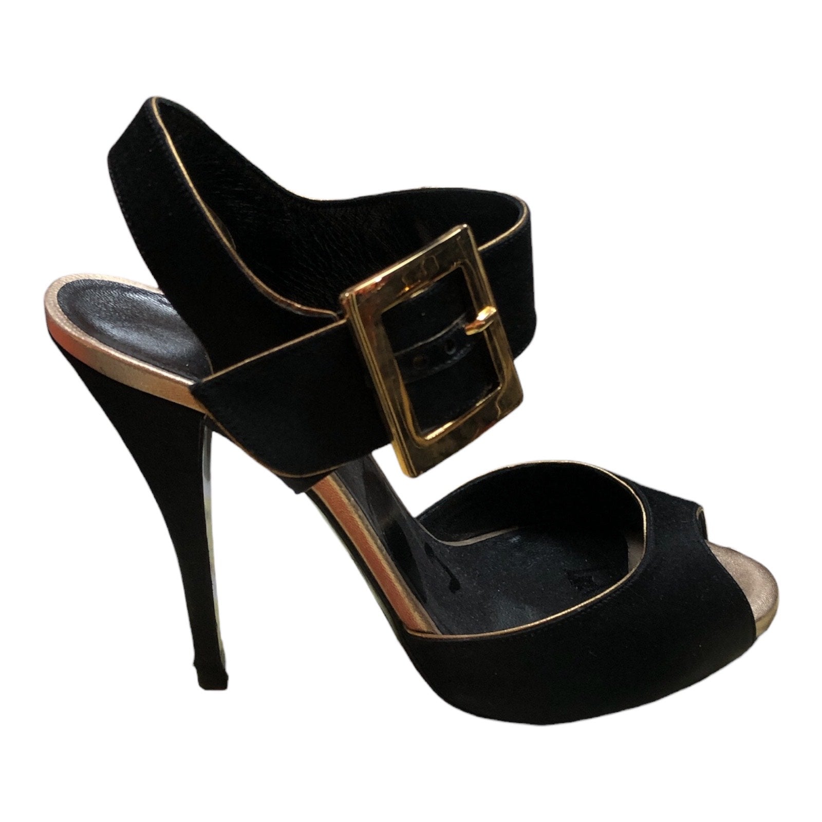PIERRE HARDY Black Buckle Heels - Moda Consignment