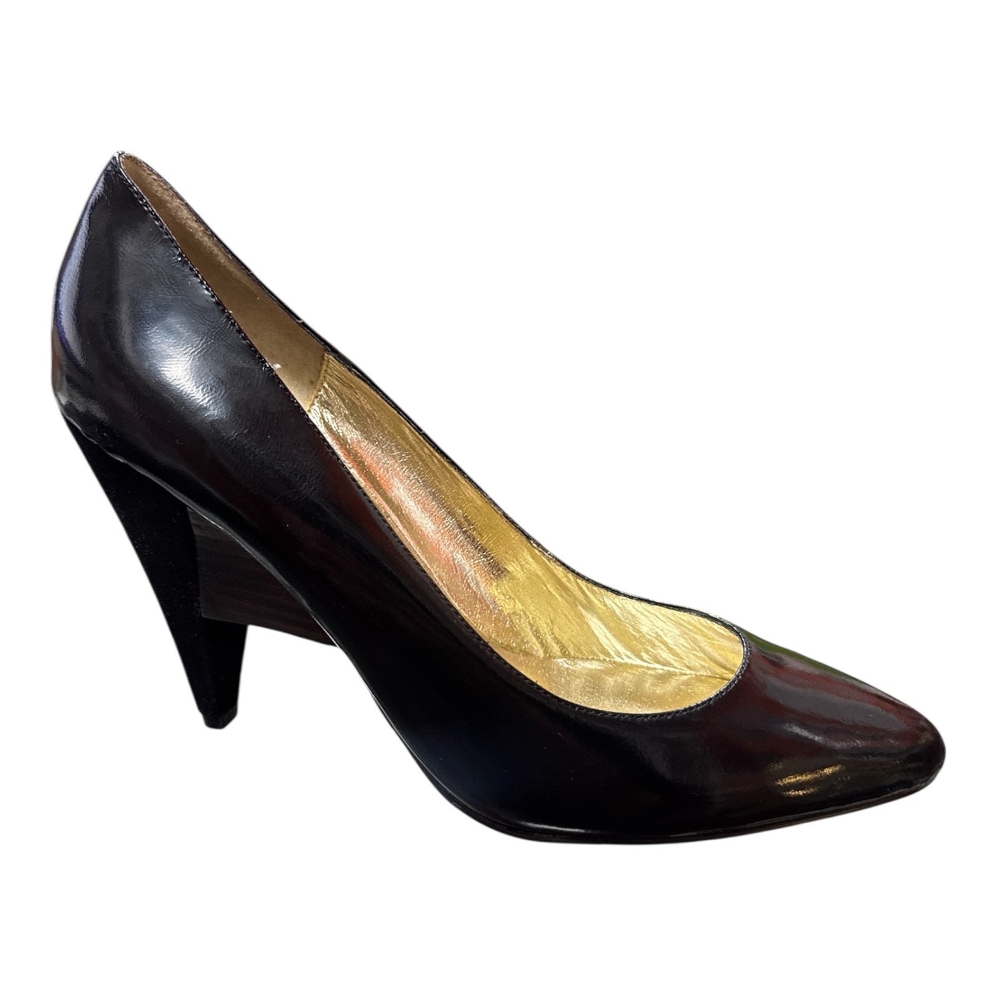 SAM EDELMAN BLACK PATENT LEATHER POINTED TOE STILETTO PUMPS - Moda Consignment