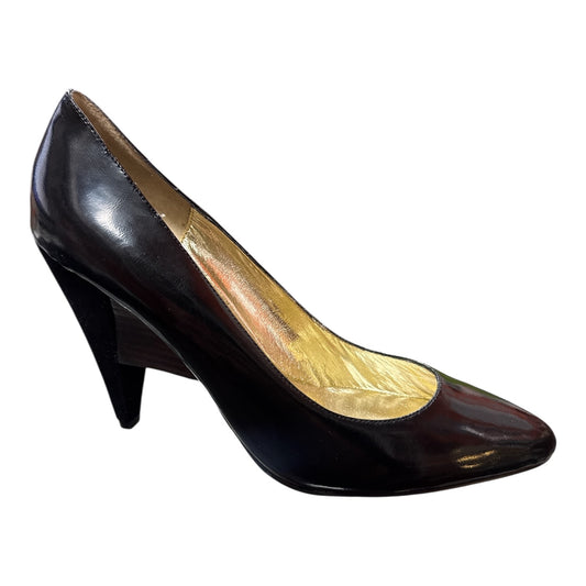 SAM EDELMAN BLACK PATENT LEATHER POINTED TOE STILETTO PUMPS - Moda Consignment