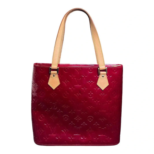 LOUIS VUITTON red VERNIS houston tote bag - Moda Consignment