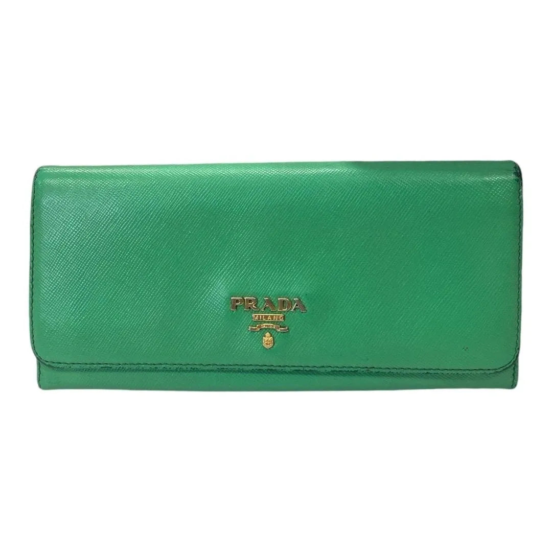 PRADA Saffiano Leather Continental Wallet. - Moda Consignment