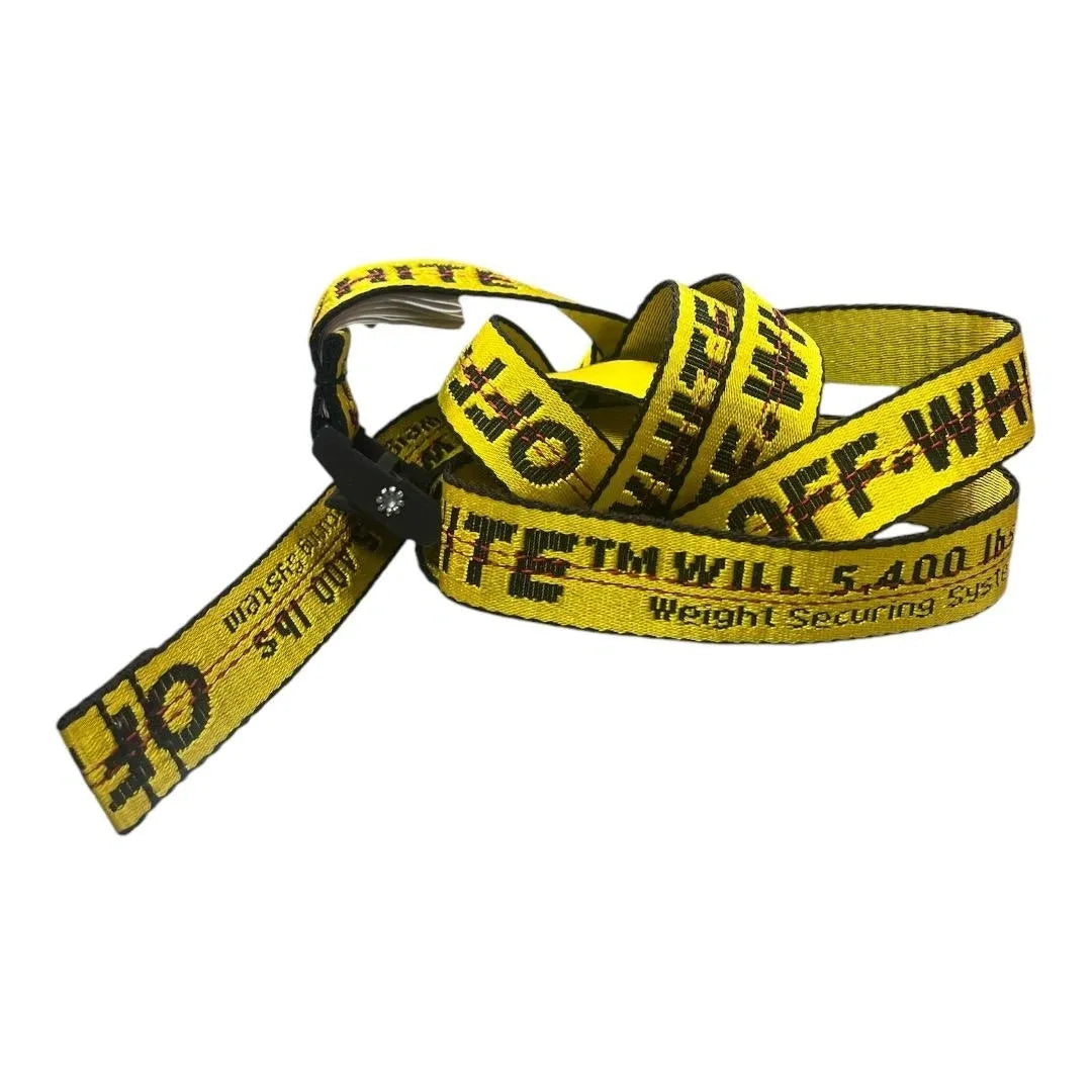 OFF-WHITE Yellow Mini Industrial Belt - Moda Consignment