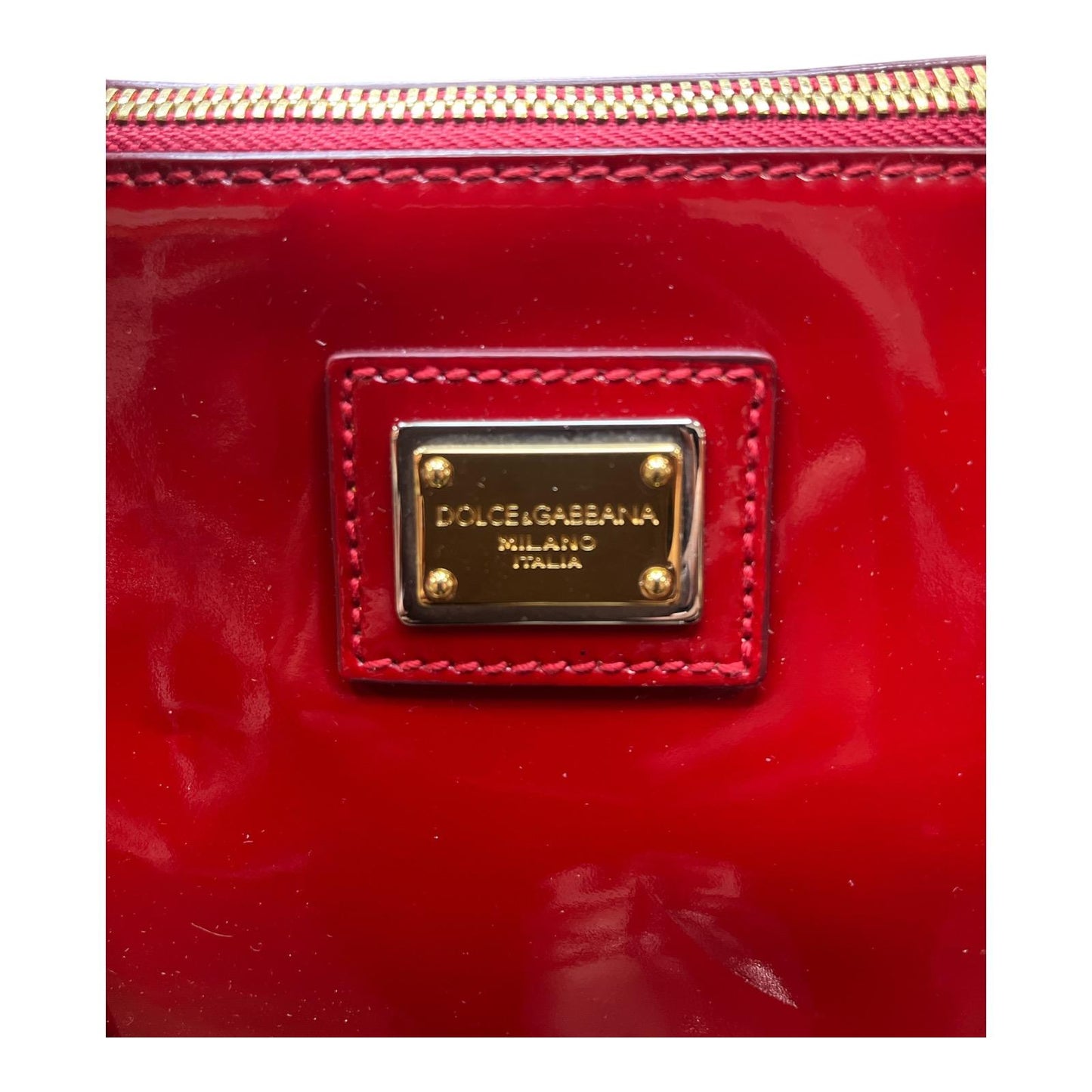 DOLCE & GABBANA  Red Vernis Bag