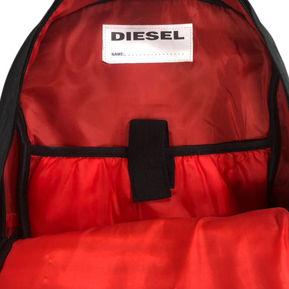 DIESEL Black & Grey Logo Backpack