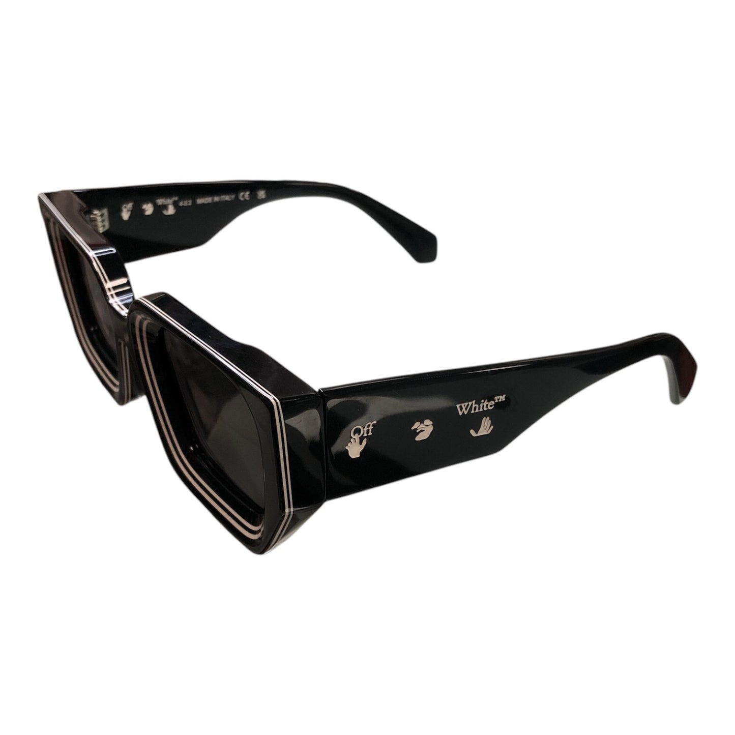 OFF-WHITE Francisco Sunglasses Black Dark Grey