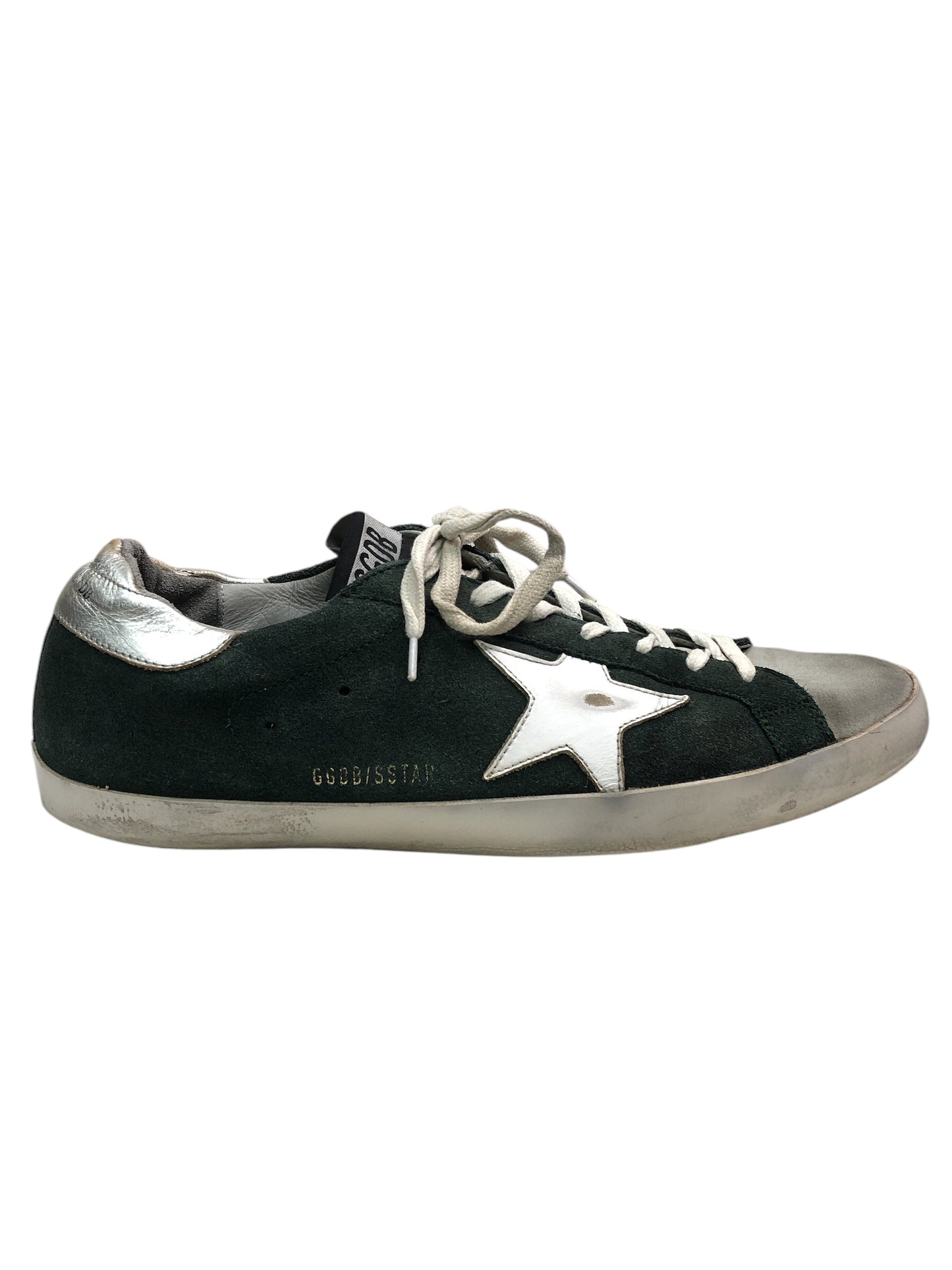 GOLDEN GOOSE Deluxe Brand Superstar Suede Low-Top Sneakers in Green