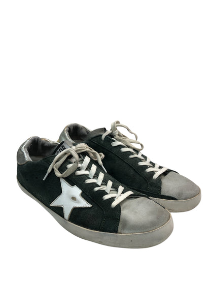 GOLDEN GOOSE Deluxe Brand Superstar Suede Low-Top Sneakers in Green