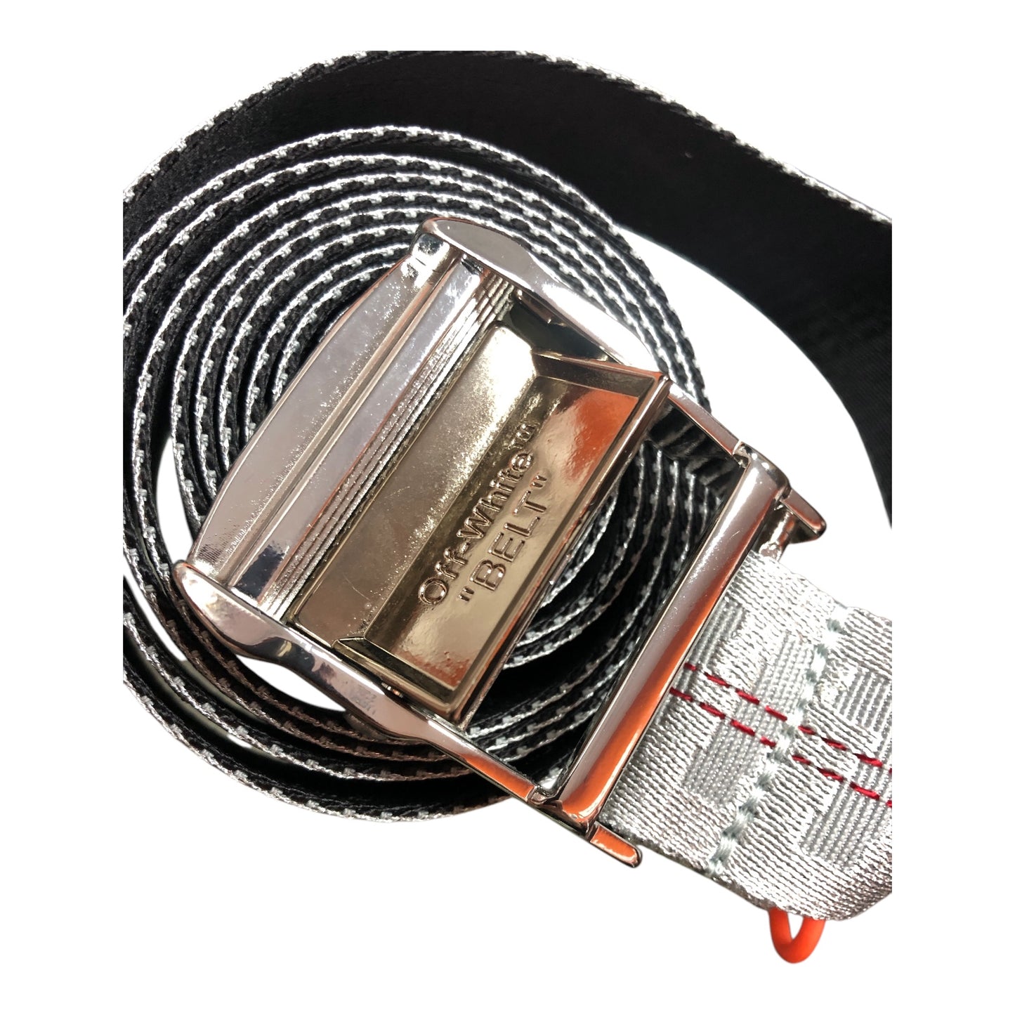 OFF-WHITE Classic Industrial Silver Belt