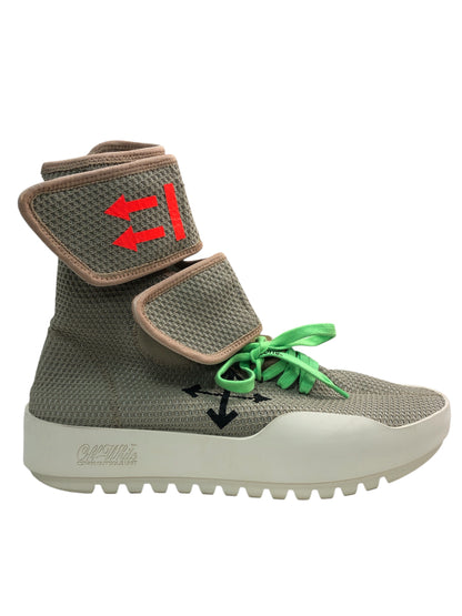 OFF-WHITE c/o Virgil Abloh Synthetic Moto Wrap Sneakers in Light Grey